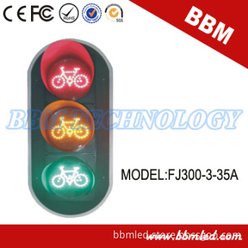 220V High Luminance Bicycle Traffic Light in Crossroad
